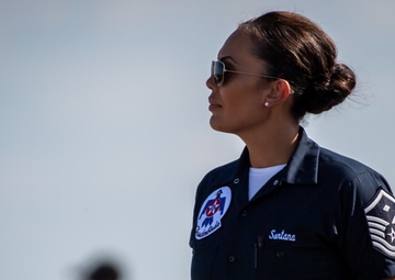 Thunderbirds perform at the 2021 Orlando Air &amp; Space Show