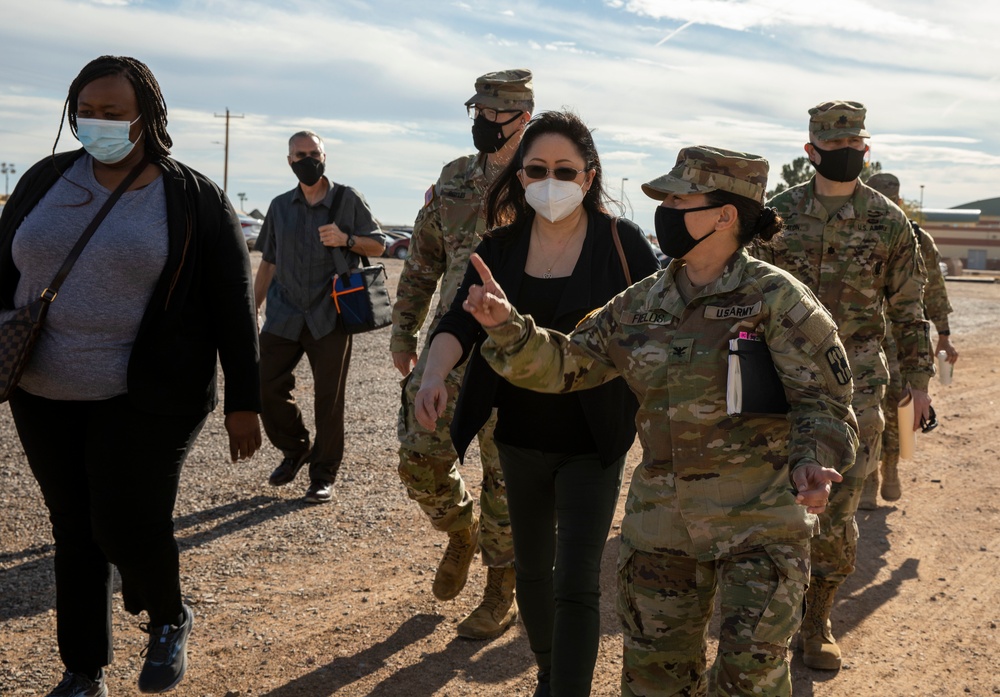 Heather C. King visit Fort Bliss’ Doña Ana Range Complex