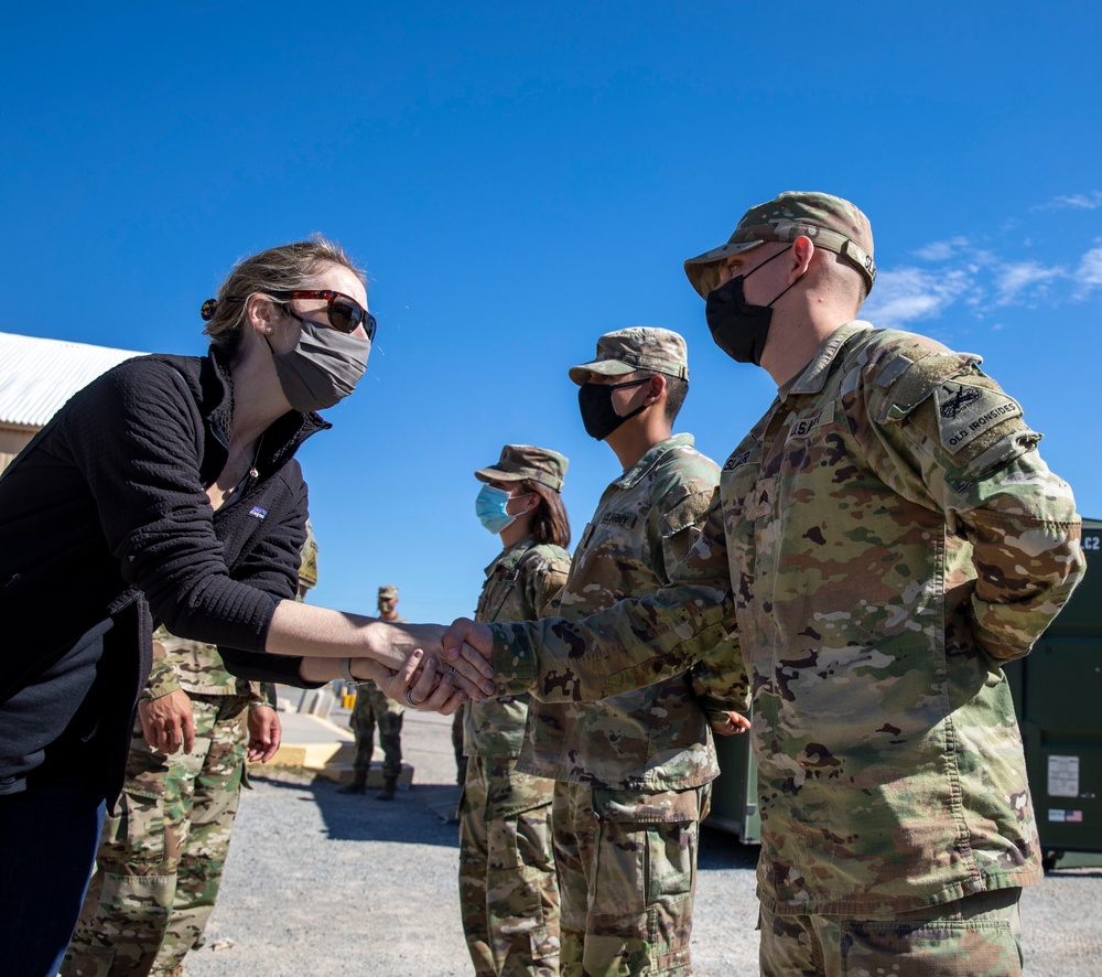 Heather C. King visit Fort Bliss’ Doña Ana Range Complex