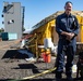 LAFD search and rescue canine team assists at TF 46's Dense Urban Terrain Exercise