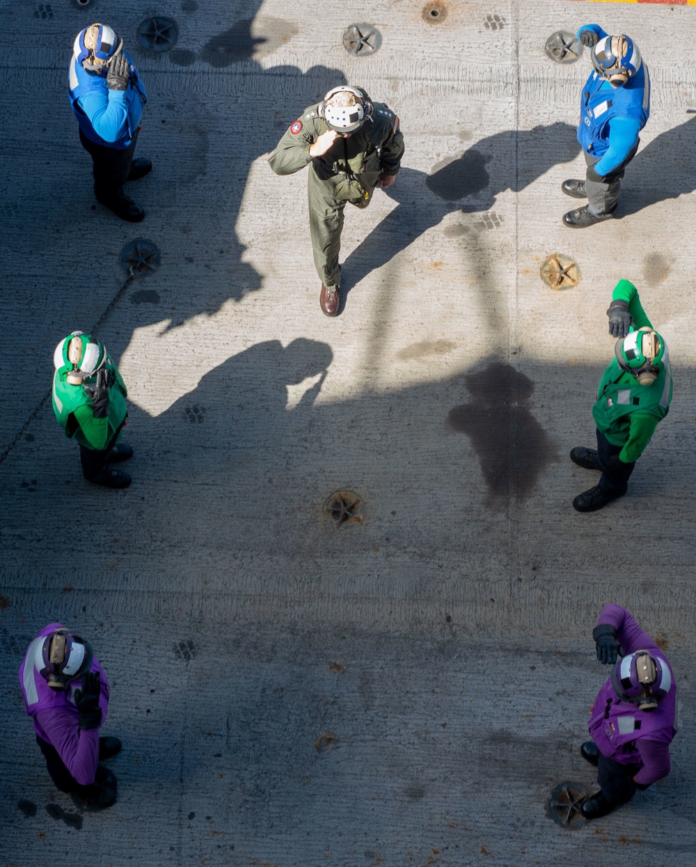 Vice Adm. Daniel Dwyer, commander, U.S. Second Fleet Visits USS Harry S. Truman (CVN 69)