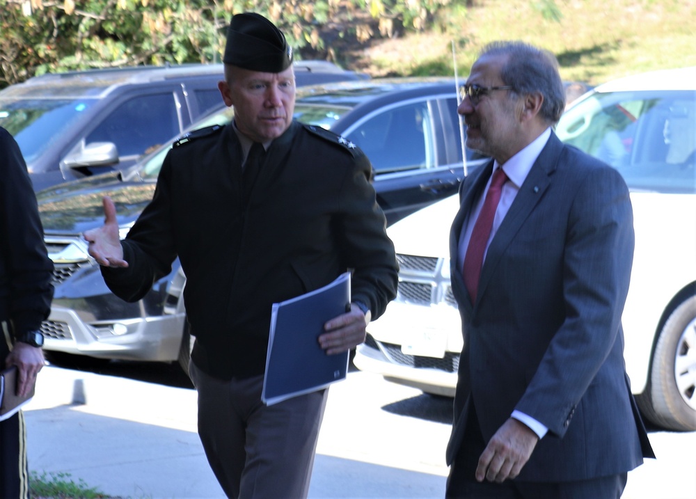 Maj. Gen. Carden Greets Argentina Ambassador