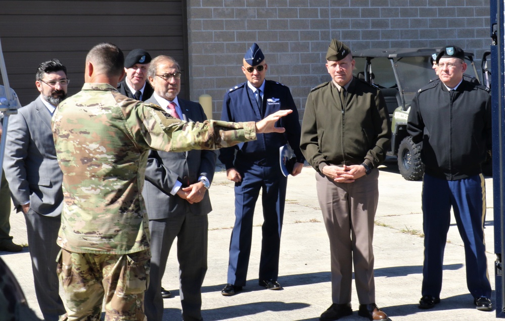 Lt. Col. Roberts Briefs Ambassador of Argentina &amp; Command team