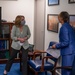 Deputy Secretary of Defense Hicks visits with members of the Comptroller Afghanistan team.