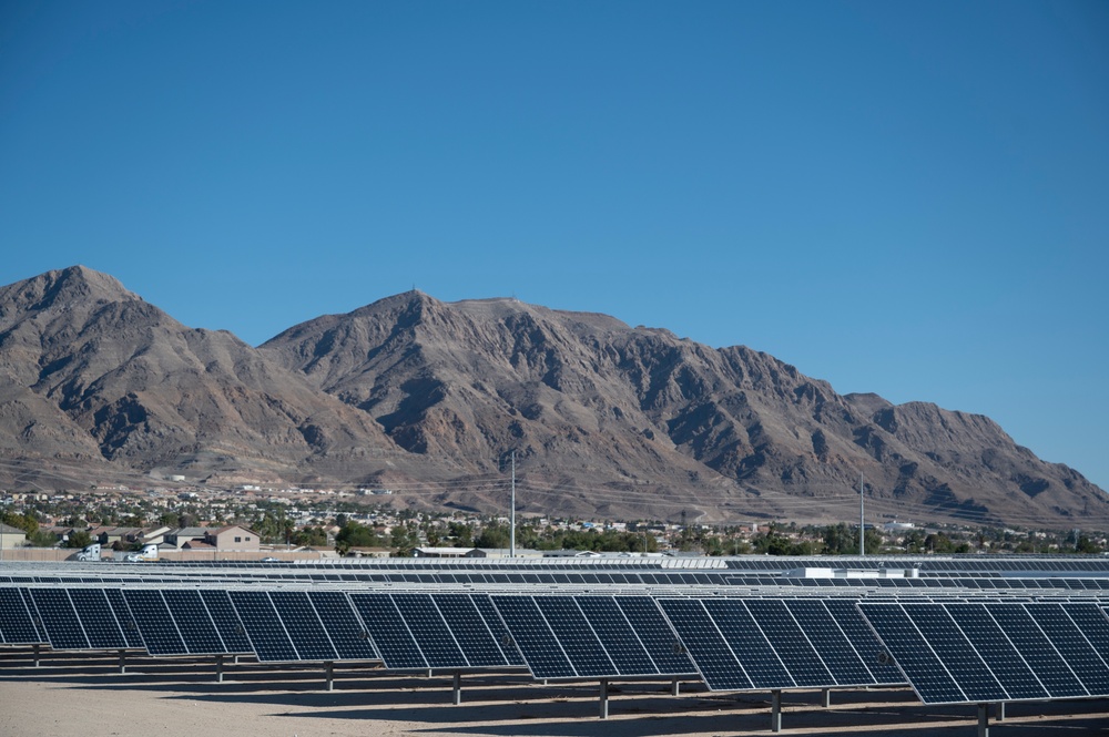 Nellis is doing its part in greening the desert through solar energy