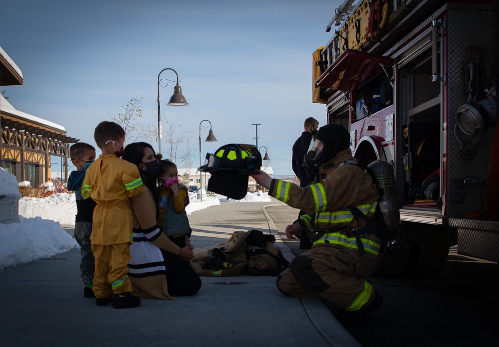 354th CES firefighters teach fire safety