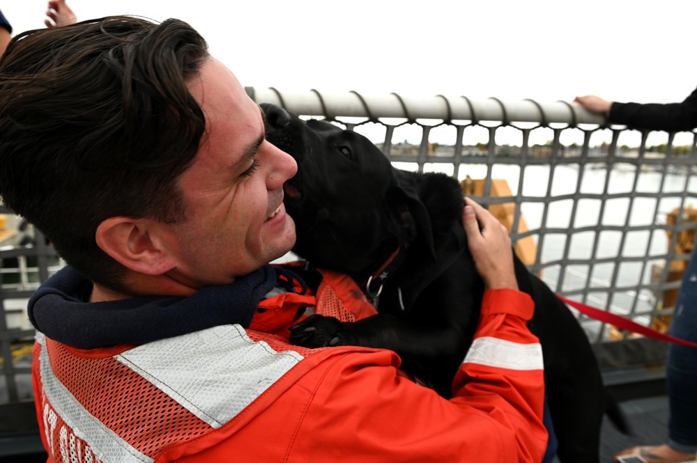 Coast Guard Cutter Munro crew returns home following 102-day, 22,000 nautical mile multi-mission Western Pacific deployment