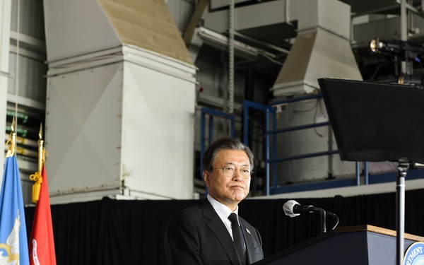 JOINT BASE PEARL HARBOR-HICKAM, HI — The Defense POW/MIA Accounting Agency, DPAA, hosted South Korean President Moon Jae-in for this year’s joint repatriation of remains ceremony on Sept. 23 2021.