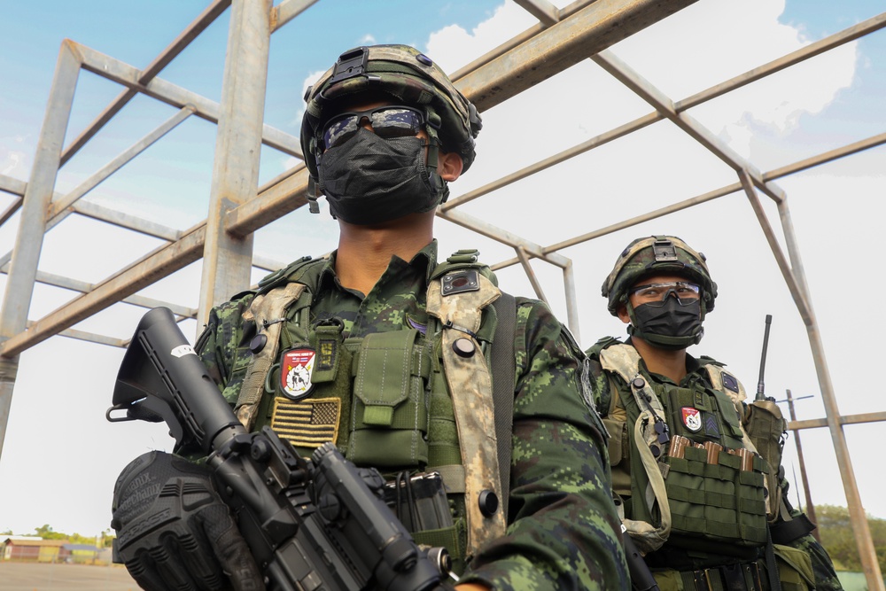 25th Infantry Division Soldiers and Royal Thai Army Soldiers rehearsal