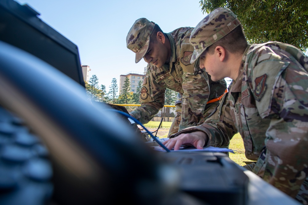 Comm Flyaway kit ensures Yokota readiness during SRI