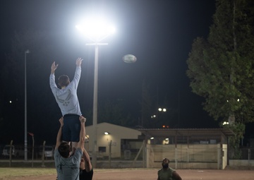 Incirlik rugby team practices fundamentals and prepares for future tournaments