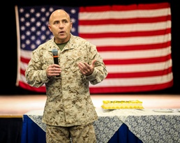 TF 51/5th MEB conducts cake cutting ceremony for Navy's 246 Birthday