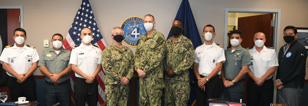U.S. Naval Forces Southern Command/U.S. 4th Fleet Leadership Meet Staff Members of the Inter-American Naval Telecommunications Network