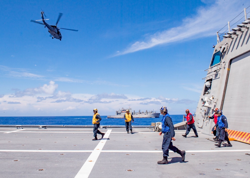 USS Charleston Sailors Conduct Vert Rep