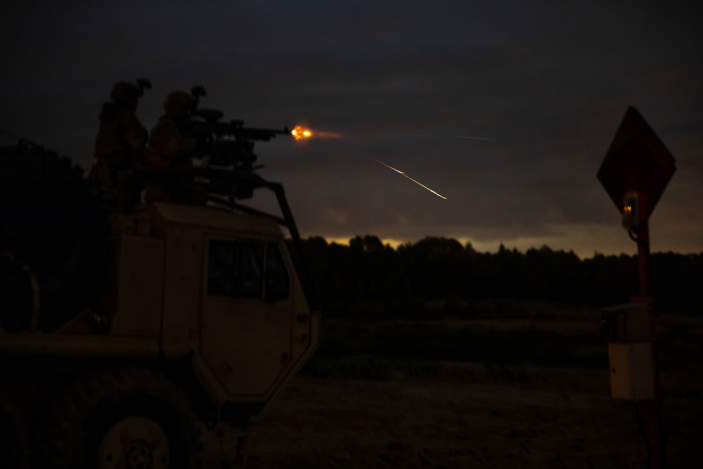 101 BSB, 1ID conducts Nighttime Live-Fire Exercise