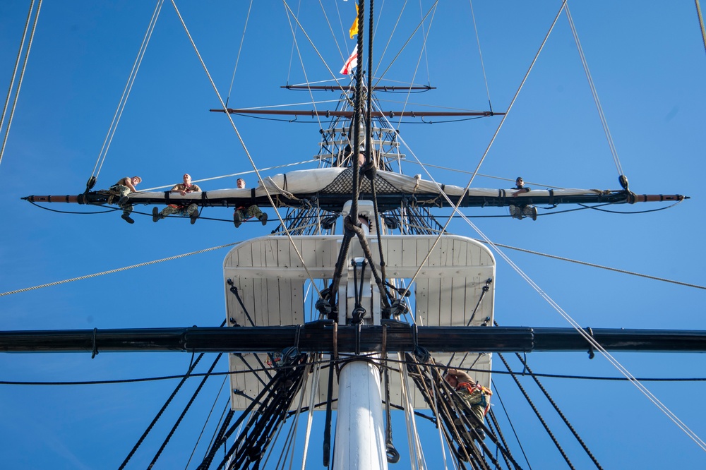 USS Constitution hosts Chief Petty Officer Heritage Weeks