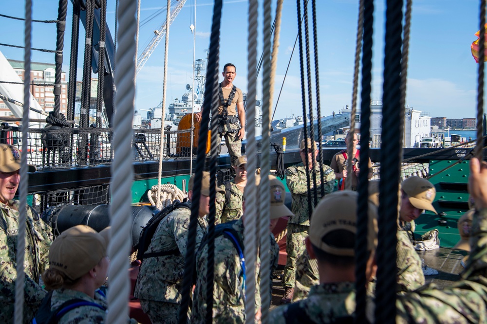 USS Constitution hosts Chief Petty Officer Heritage Weeks