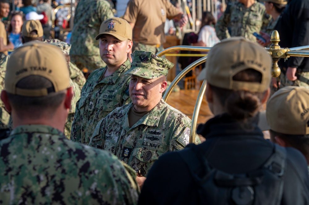 USS Constitution hosts Chief Petty Officer Heritage Weeks