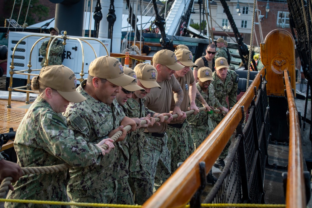 USS Constitution hosts Chief Petty Officer Heritage Weeks