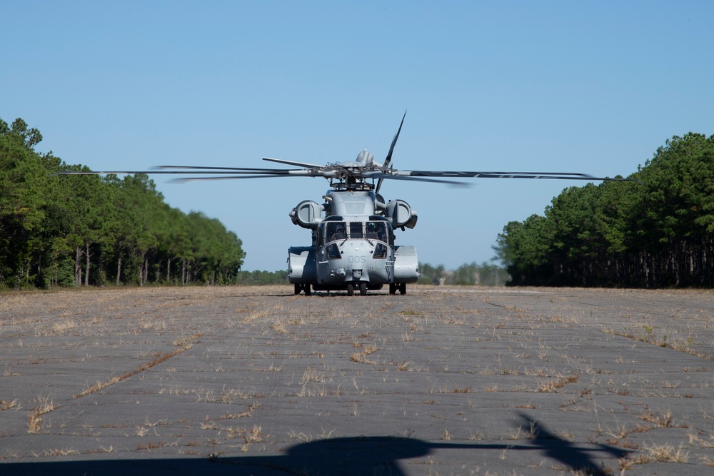 CH-53K King Stallion helicopter transports infantry Marines