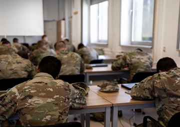 Infantry Mortarmen Perform a Written Test
