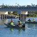 Scientists and researchers from the Nature Collective survey the oil spill impact in San Elijo Lagoon