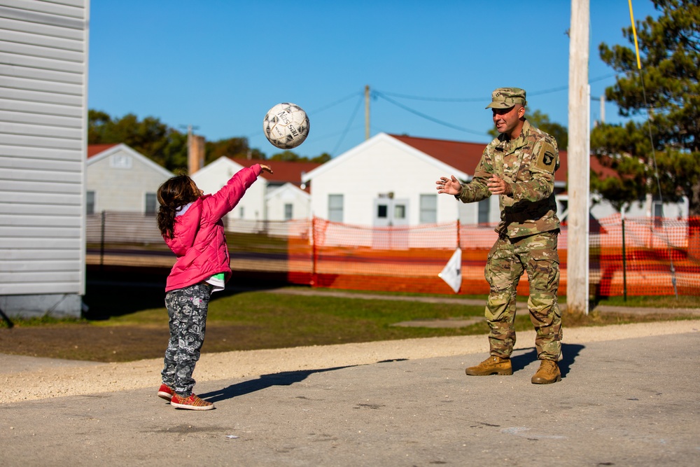 Task Force McCoy Soldiers in the Neighborhoods