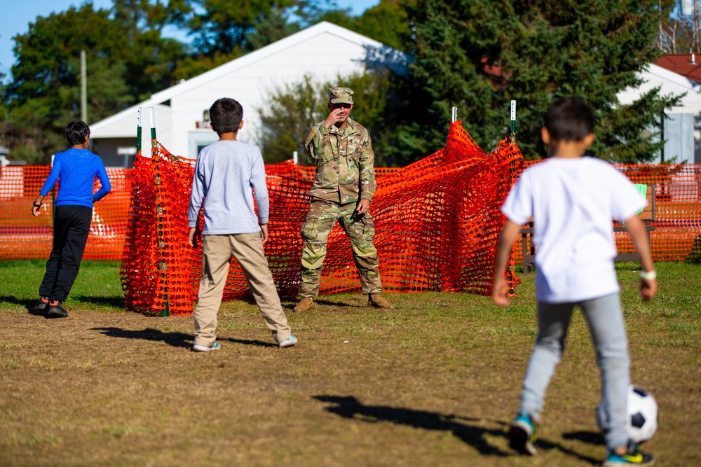 Task Force McCoy Soldiers in the Neighborhoods