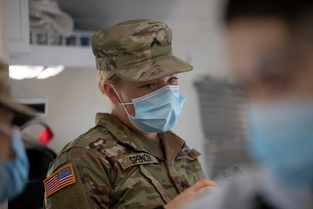 Preventive medicine team performs checkups to ensure health and safety on Dona Ana