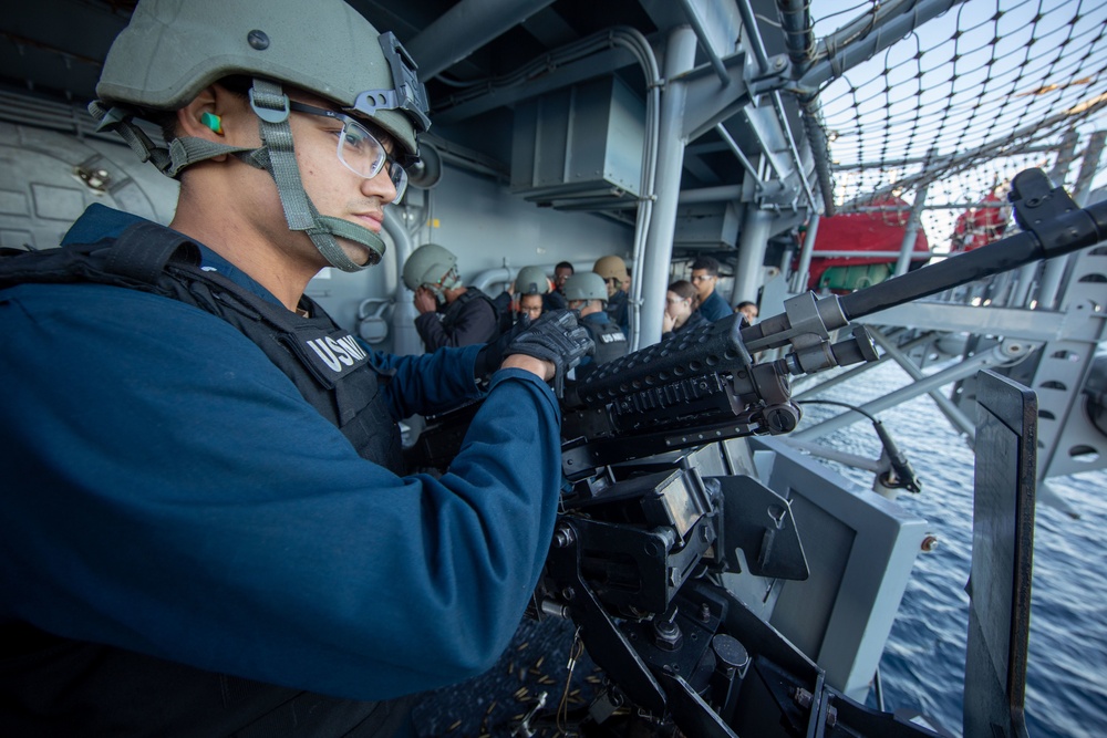 USS Makin Island Live Fire Training