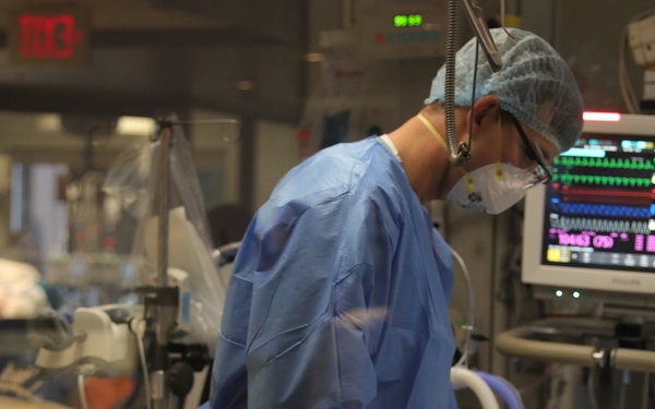 Medical Readiness Team provide care to ICU patients