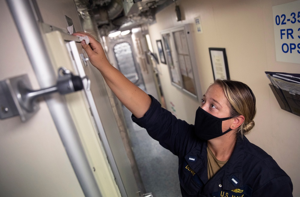 USS Tulsa Cleaning Stations