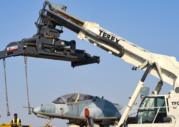 Multi-national forces transport Kuwait aircraft