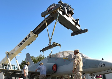 Multi-national forces transport Kuwait aircraft