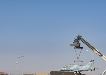 Multi-national forces transport Kuwait aircraft