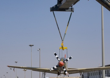 Multi-national forces transport Kuwait aircraft