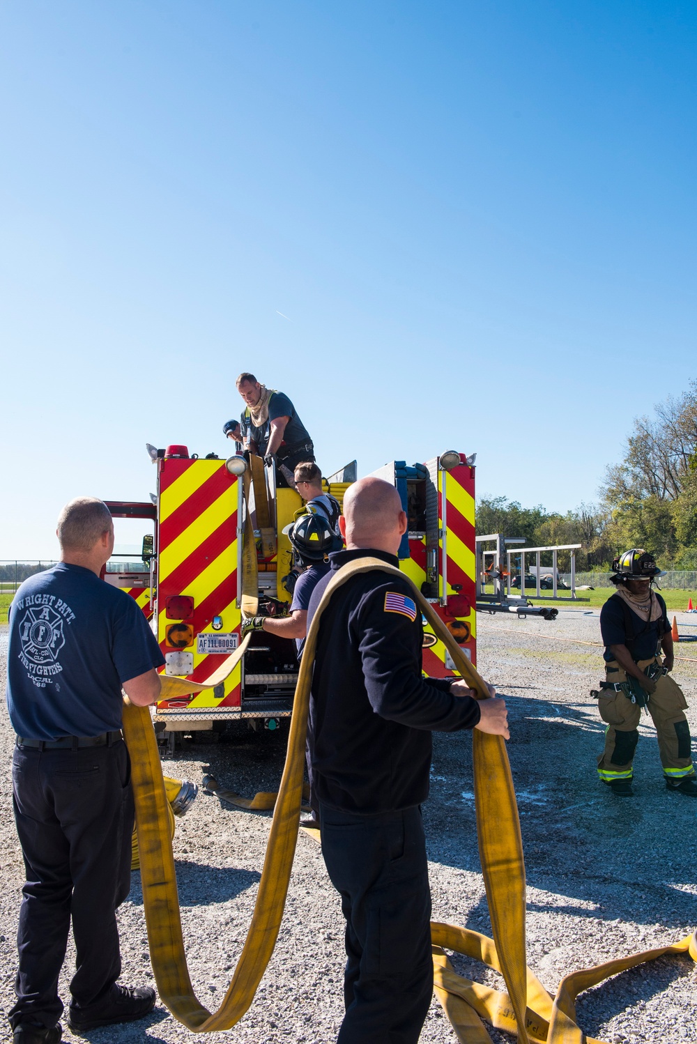 Wright-Patterson firefighters train to keep skills sharp