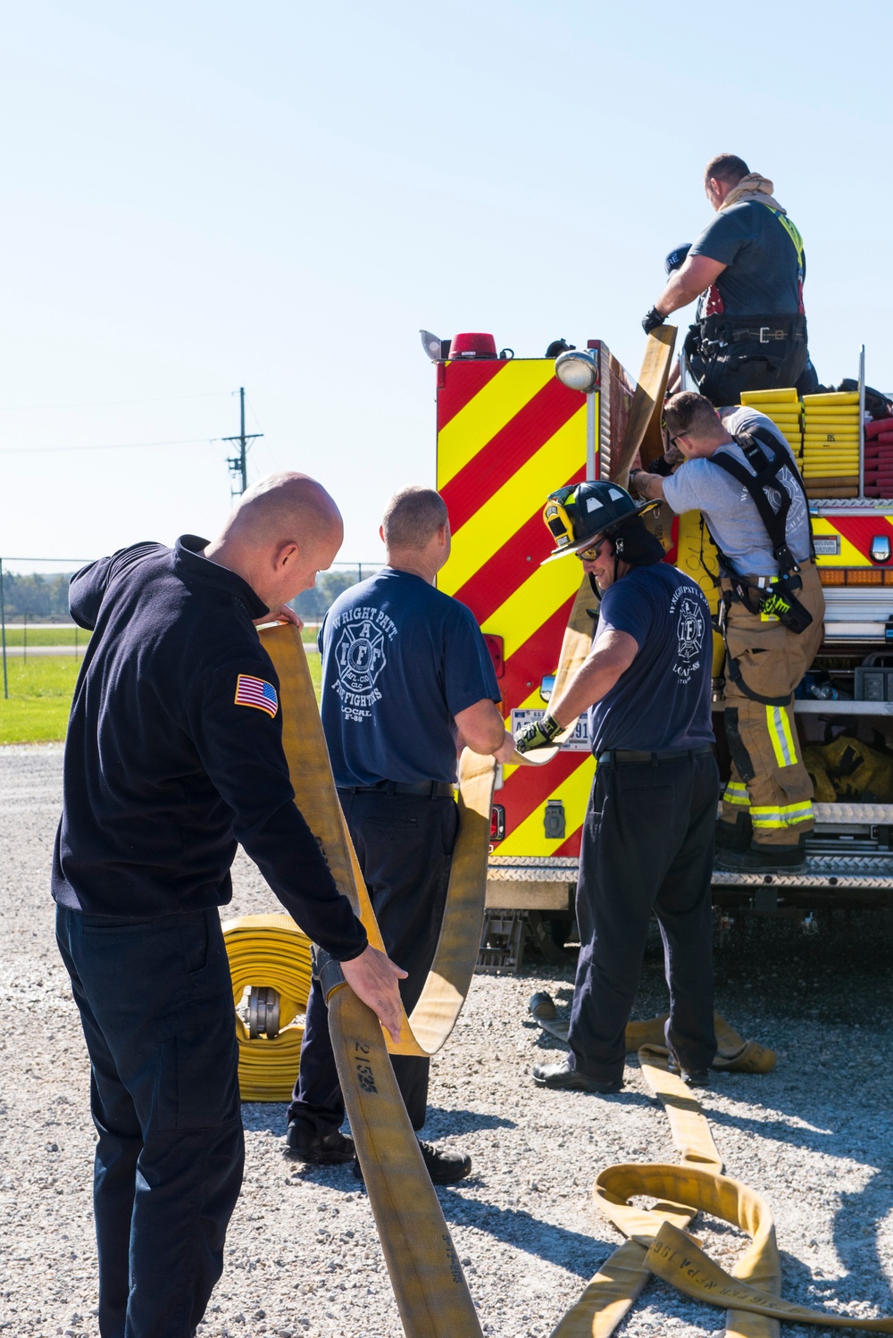 Wright-Patterson firefighters train to keep skills sharp