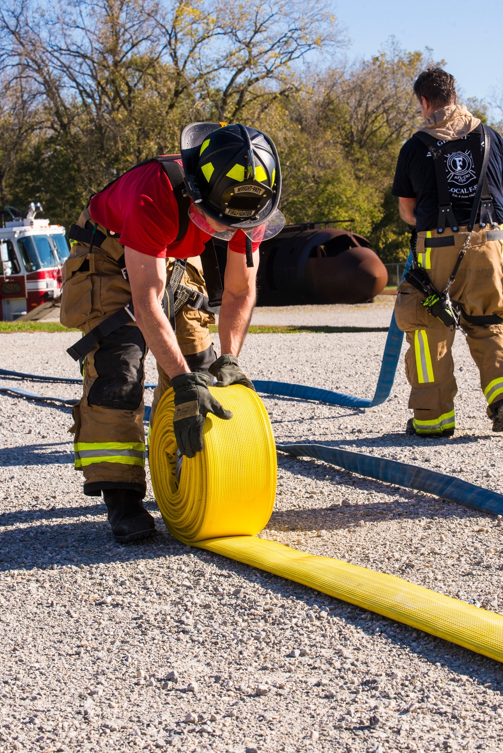 Wright-Patterson firefighters train to keep skills sharp