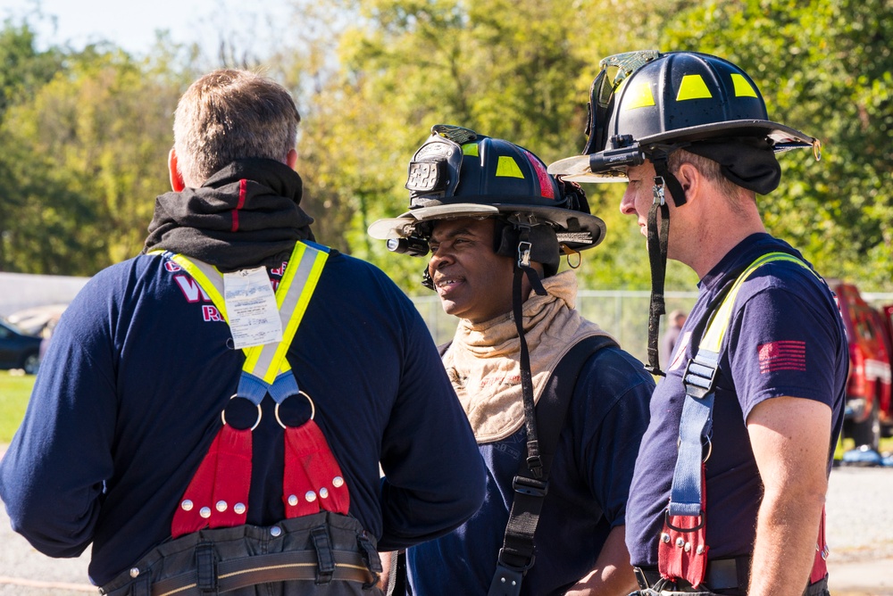 Wright-Patterson firefighters train to keep skills sharp