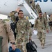 Master Sgt Feliciano waves hello to his family