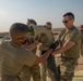 332nd AEW Airmen layout collapsible fabric tank