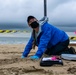 Sea turtle nest excavation on Dam Neck Annex Beach