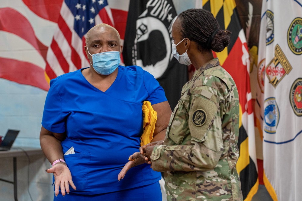 MDNG supports Charlotte Hall Veterans Home Vaccination &amp; Education Event
