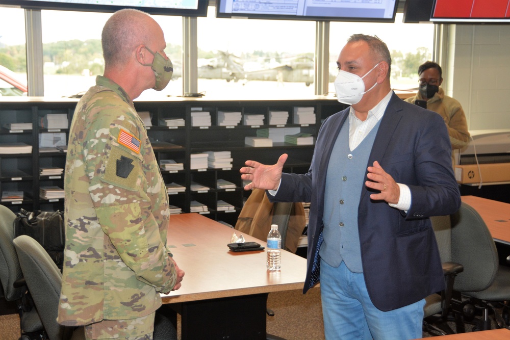 Medical VIPs visit exercise at Fort Indiantown Gap