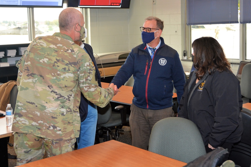 Medical VIPs visit exercise at Fort Indiantown Gap