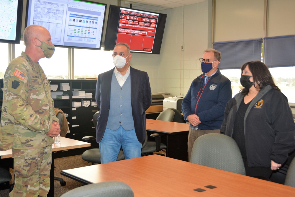 Medical VIPs visit exercise at Fort Indiantown Gap