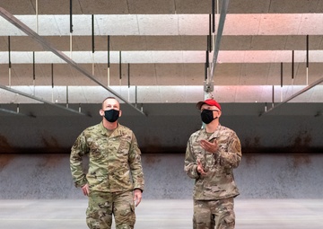 Brigadier Gen. Darren Cole visits McConnell