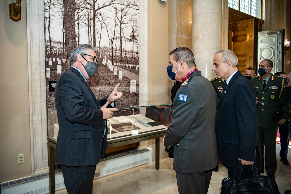 Lt. Gen. Charalampos Lalousis, Chief of the Hellenic Army General Staff Participates in an Army Full Honors Wreath-Laying Ceremony at the Tomb of the Unknown Soldier