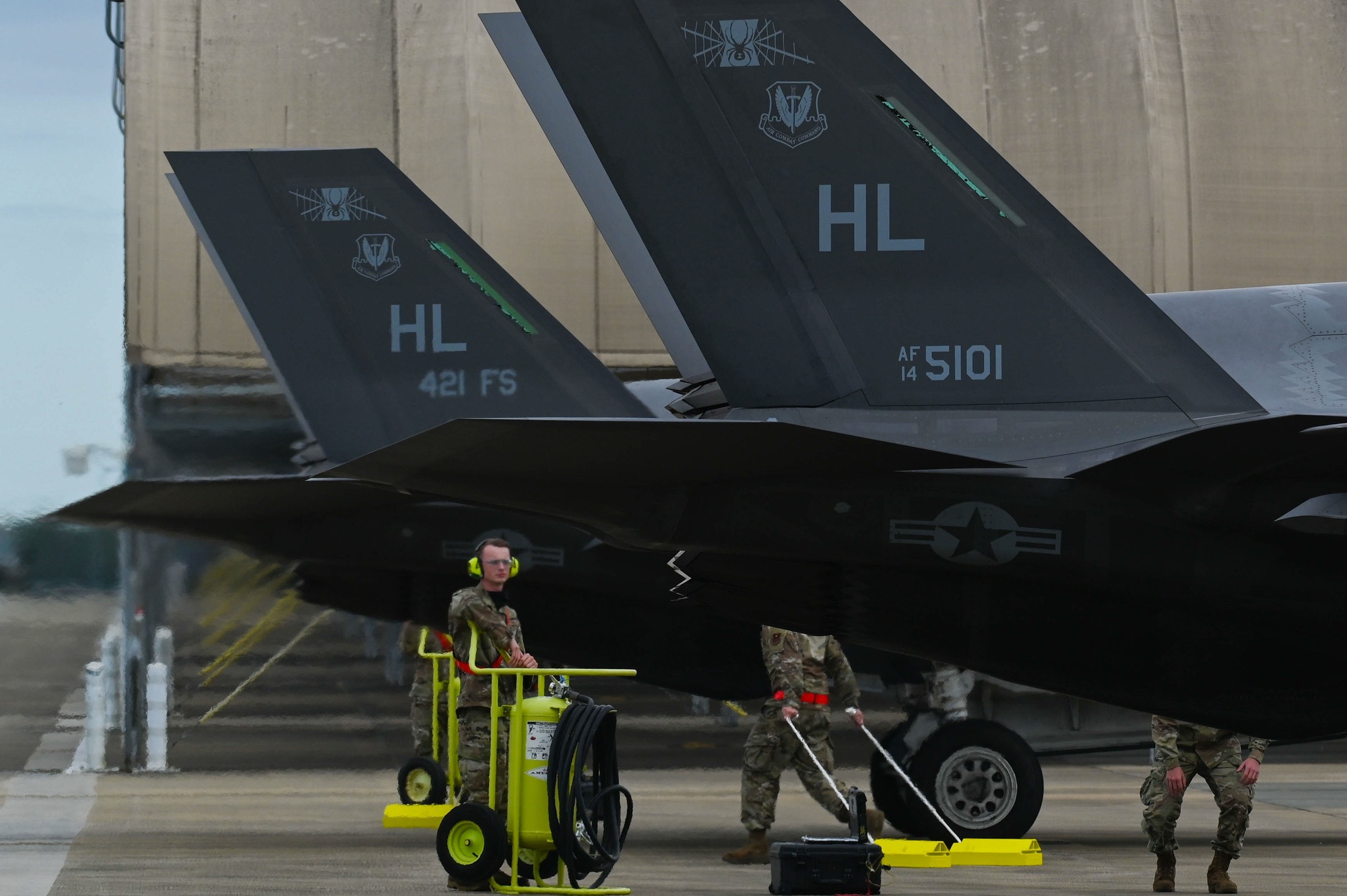 DVIDS - Images - 60th Fighter Squadron jet arrival [Image 3 of 4]